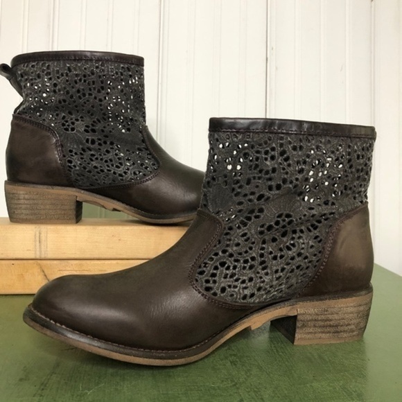 NWT Musse & Cloud Laser Cut AINHOA Zippered Boots - Picture 3 of 12